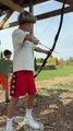 🏹🔥 A young archer steps onto the range for the first time ever!