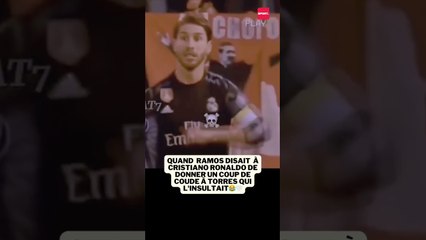 Quand Sergio Ramos disait à Cristiano Ronaldo de donner un coup de coude à Torres qui l'insultait😂🤍