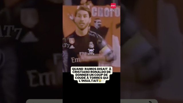 Quand Sergio Ramos disait à Cristiano Ronaldo de donner un coup de coude à Torres qui l'insultait😂🤍