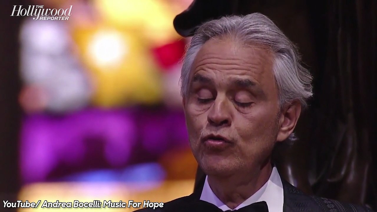 Andrea Bocelli Performs Iconic Religious Songs in Italy on YouTube | THR News