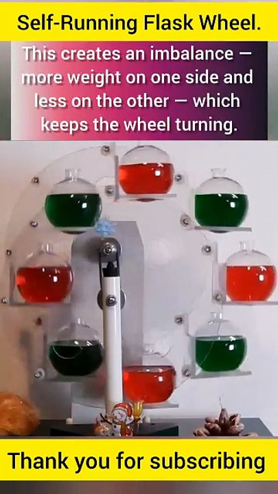 🔥 “Self-Running Liquid Flask Machine _ Amazing Gravity Mechanics!”Engineering #ScienceExperiment