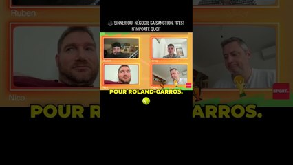 Sinner qui negocie sa sanction... c'est n'importe quoi #tennis #atp