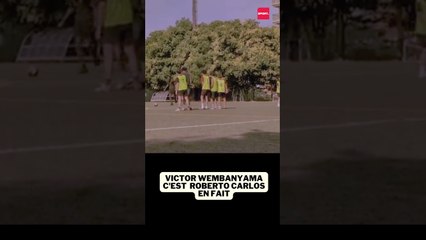 Donc Victor Wembanyama c'est aussi Roberto Carlos en fait ?  #nba