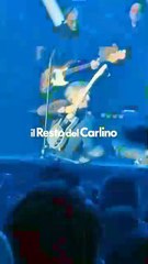 Ligabue cade durante il concerto a Modena