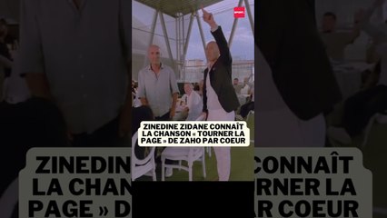 Zinedine Zidane connaît la chanson « Tourner la page » de Zaho par coeur  #football