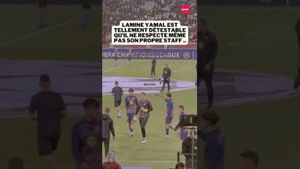 Lamine Yamal est tellement détestable qu'il ne respecte même pas son propre staff... #football