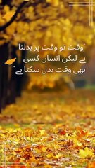 وقت بدلتا ہے مگر انسان کسی بھی وقت بدل سکتا ہے #motivation #quotes #youtubeshorts #lifelessons