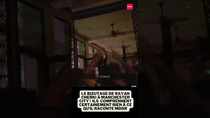 Le bizutage de Rayan Cherki à City !  Ils  comprennent certainement RIEN à ce qu'il raconte mddr