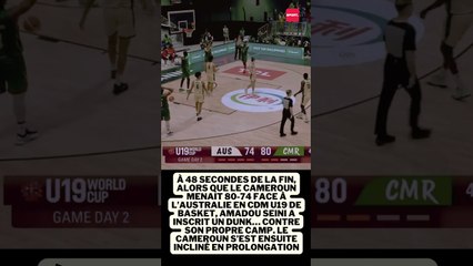 Le Camerounais Amadou Seini a inscrit un DUNK... CONTRE SON PROPRE CAMP #basketball #cameroun