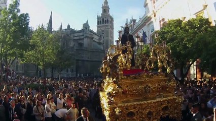 Sta. Genoveva  . Plaza del Triunfo. Semana Santa de Sevilla 2015 PARTE 5