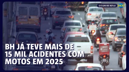 Acidentes de motos em BH alertam para a segurança no trânsito