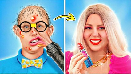 Incroyable Transformation d'une NERD à une Fille POPULAIRE ! Comment Devenir Reine du Bal