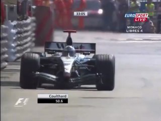 F1 – David Coulthard (McLaren Mercedes V10) lap in practice – Monaco 2004