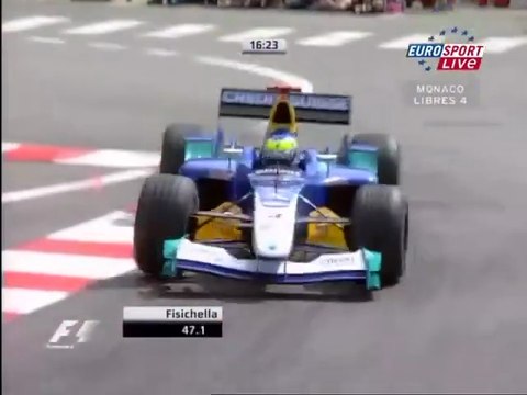 F1 – Giancarlo Fisichella (Sauber Ferrari V10) lap in practice – Monaco 2004
