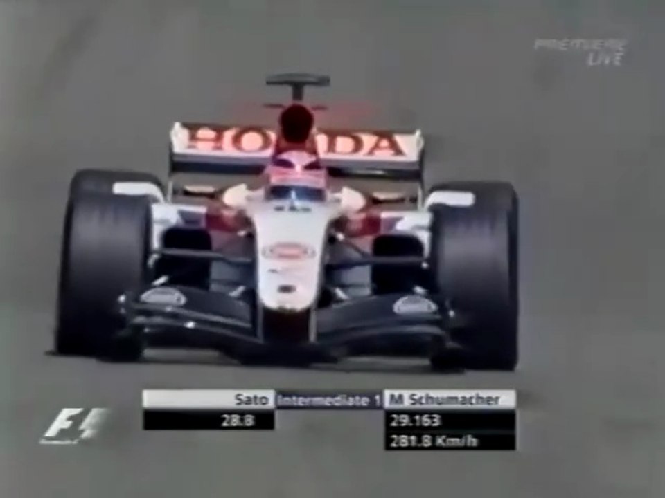 F1 – Takuma Sato (BAR Honda V10) lap in pre-qualifying – European GP 2004