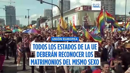 Todos los países de la UE deberán reconocer el matrimonio entre personas del mismo sexo