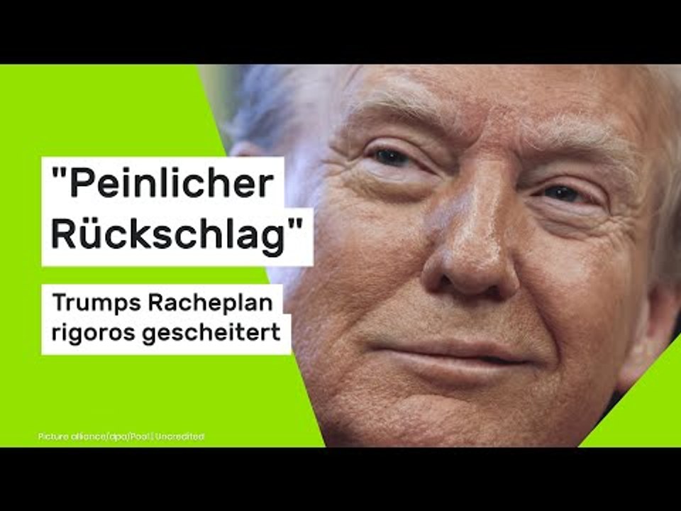 Donald Trump: 'Peinlicher Rückschlag' - Trumps Racheplan rigoros gescheitert
