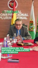 Magistrados del TCP disponen la "finalización" de la prórroga