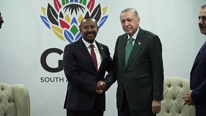 Cumhurbaşkanı Erdoğan Johannesburg’da Etiyopya Başbakanı ile Görüştü: Afrika İşbirliği Güçleniyor