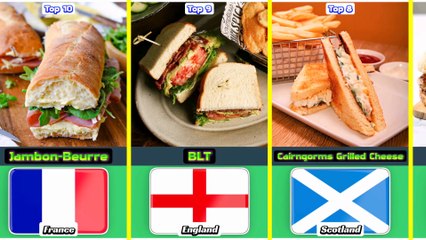 Top 10 Super Best Sandwich From 10 Different Countries In The World