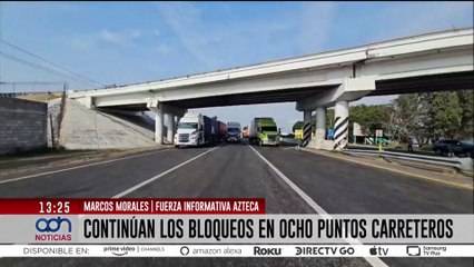 Transportistas y agricultores mantienen 8 bloqueos en Michoacán por asaltos y precios del maíz