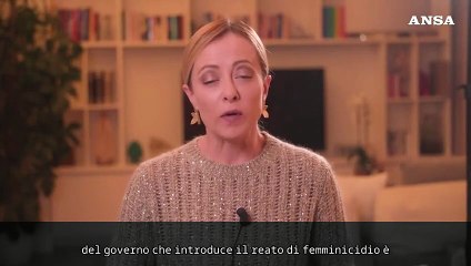 Meloni: "L'ok al ddl femminicidio e' un segnale importante di coesione"
