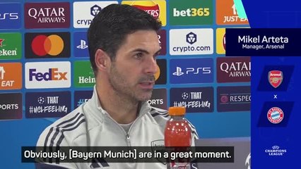 Arsenal relishing opportunity to face German giants Bayern