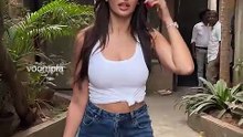 nora fatehi spotted at bandra