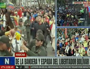 Pueblo venezolano marcha por la defensa de la soberanía nacional