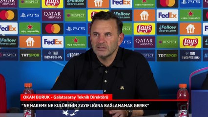 Okan Buruk: Hakemin kırmızı kartı vermediği oyuncu golü attı