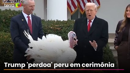 Trump concede perdão presidencial a peru às vésperas do Dia de Ação de Graças