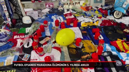 Futbol efsanesi Maradona ölümünün 5. yılında anıldı