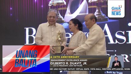 GMA Network CEO & President Gilberto R. Duavit, Jr., ginawaran ng Management Excellence Award ng BizNewsAsia | Unang Balita