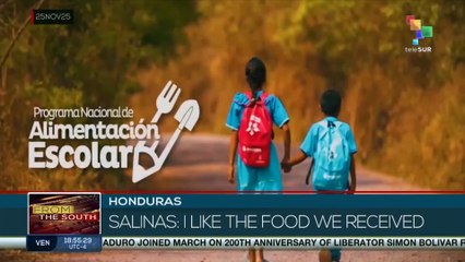 Honduras on the Move | Government's school feeding program benefits children in 'Los Tablones'
