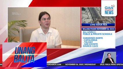 VP Duterte – Maraming impeachable offense si PBBM pero wala akong balak maghain ng impeachment complaint dahil hindi naman papansinin ng Kamara | Unang Balita