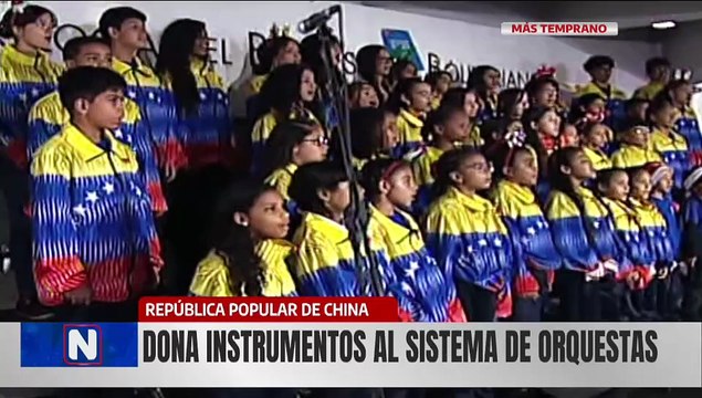 Autoridades de la República Popular China entregan instrumentos musicales al Sistema de Orquestas