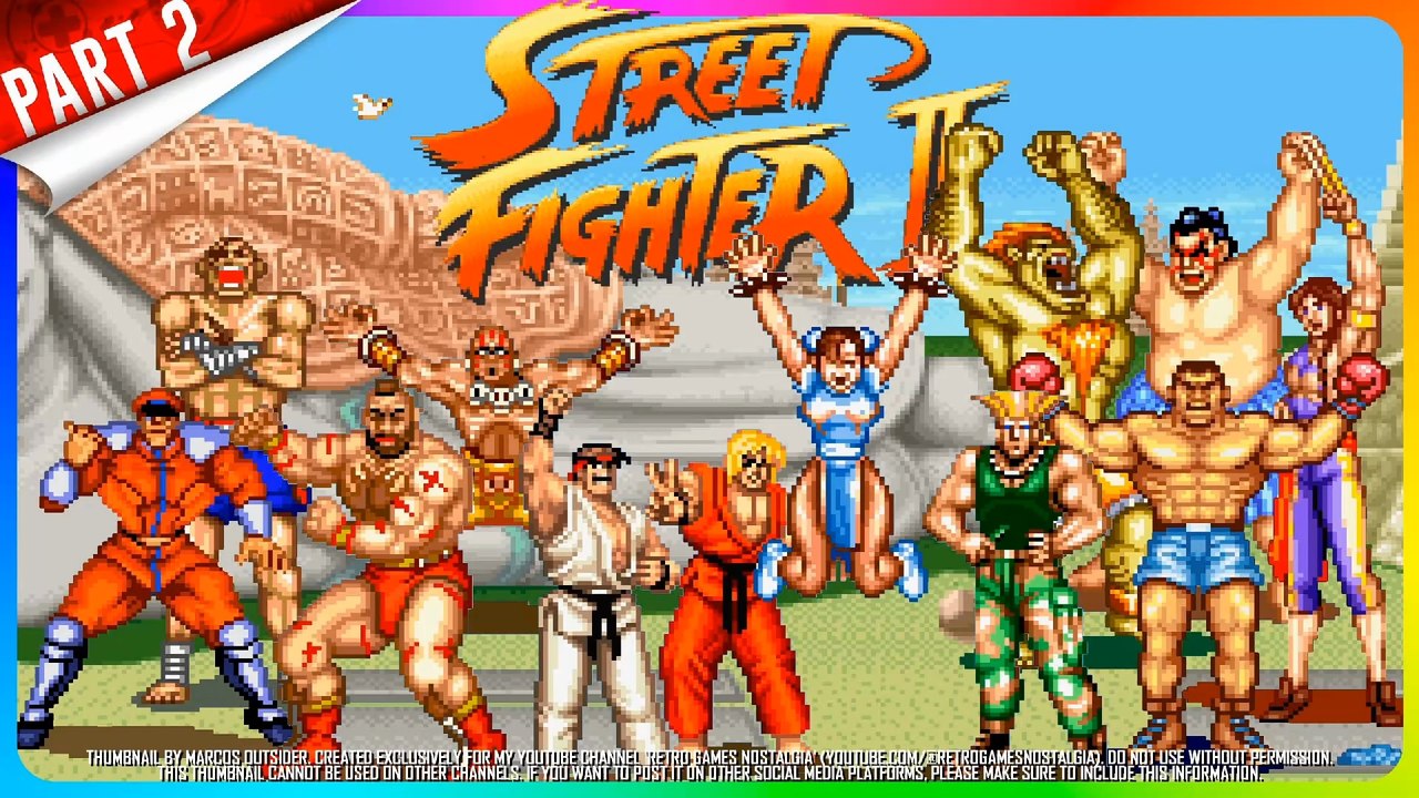 Street Fighter II: The World Warrior (SNES - US) Longplay PART 2 of 2 (100% All Fighters and Endings)