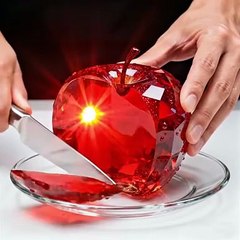 ASMR Glass Fruit Cutting