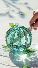 ASMR Glass Fruit Cutting