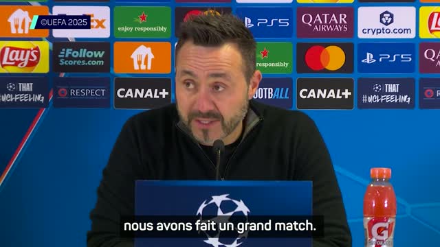 Marseille - De Zerbi : "Une belle soirée"