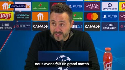 Marseille - De Zerbi : "Une belle soirée"