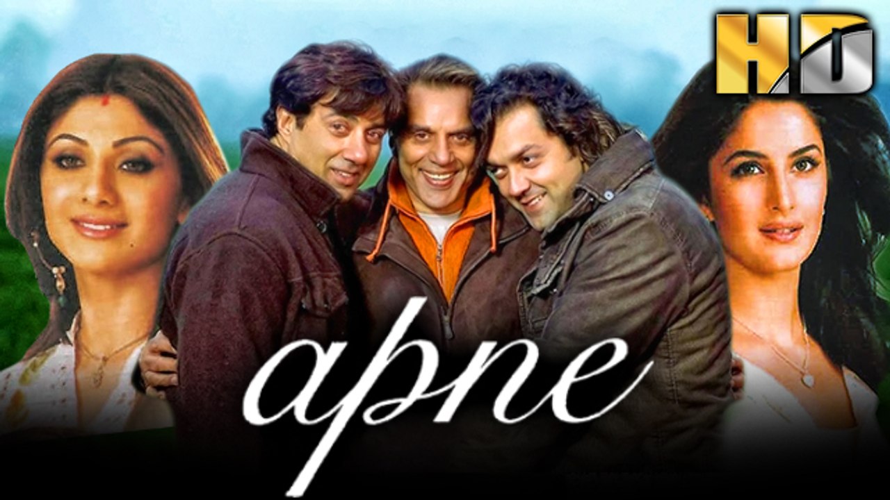 Apne Superhit Hindi Movie | Dharmendra, Sunny Deol, Bobby Deol, Shilpa Shetty, Katrina Kaif