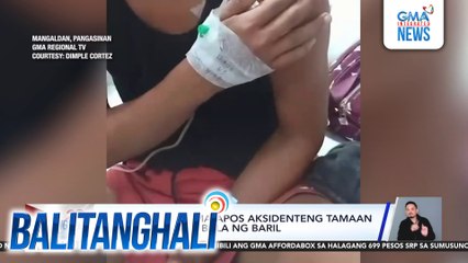 Lalaki, sugatan matapos aksidenteng tamaan ng tumalbog na bala ng baril | Balitanghali