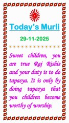 🇲🇰 Today’s Murli 29 November 2025 English | Today Murli in Male Voice | BRAHMA KUMARIS Murli in Eng