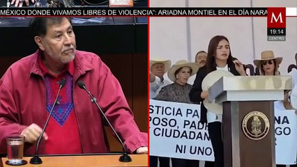 Noroña dice que las declaraciones de la alcaldesa de Uruapan, Grecia Quiroz, son irresponsables