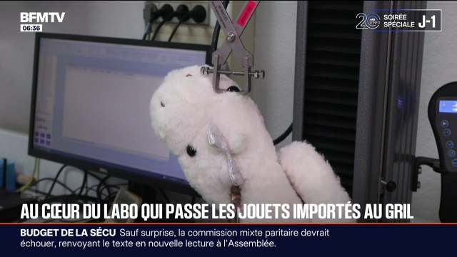 Résistance des petits éléments, réaction au feu...BFMTV au cœur du labo de la DGCCRF qui teste les jouets de nos enfants