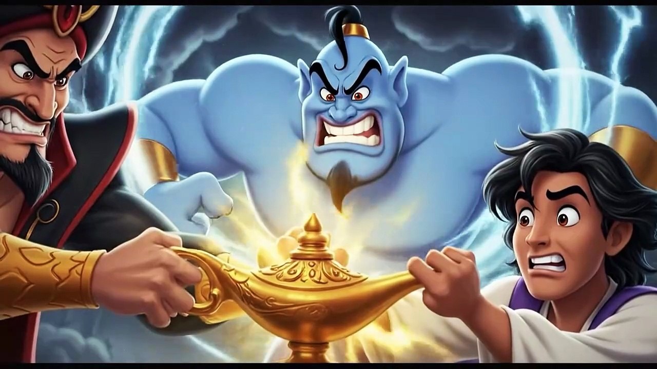 “Aladdin & The Magic Lamp ✨ | 100-Second Magical Adventure | Genie, Jasmine & Jafar!”