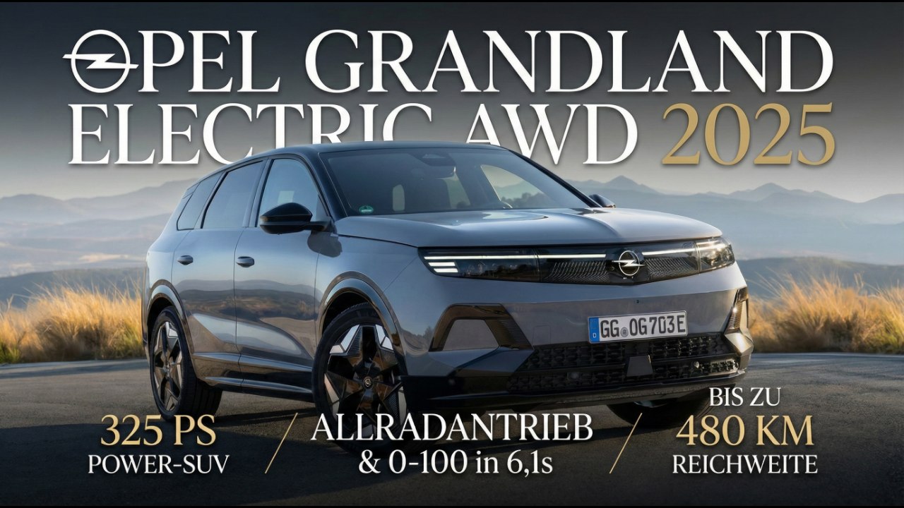 Opel Grandland AWD (2025) – Elektro-SUV mit Allradantrieb im Check