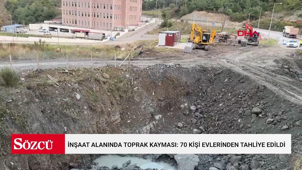 İnşaat alanında toprak kayması: 70 kişi evlerinden tahliye edildi