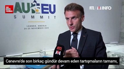 Macron: Barış anlaşması imzalanınca İngiliz, Fransız ve Türk askerleri Ukrayna’da olacak